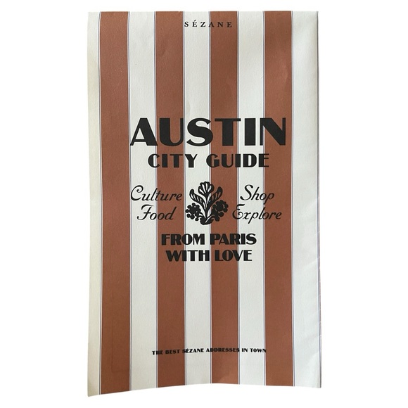 NWOT - Sézane Bonjour Texas Canvas Tote Bag Green Stripes - Picture 11 of 13